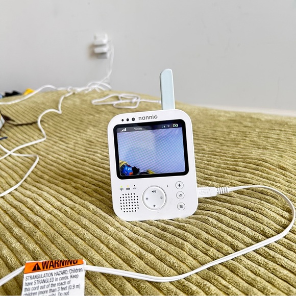White Portable Baby Monitor